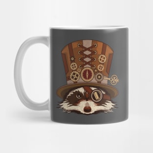 Steampunk Animal Raccoon Vintage Art Gift Mug